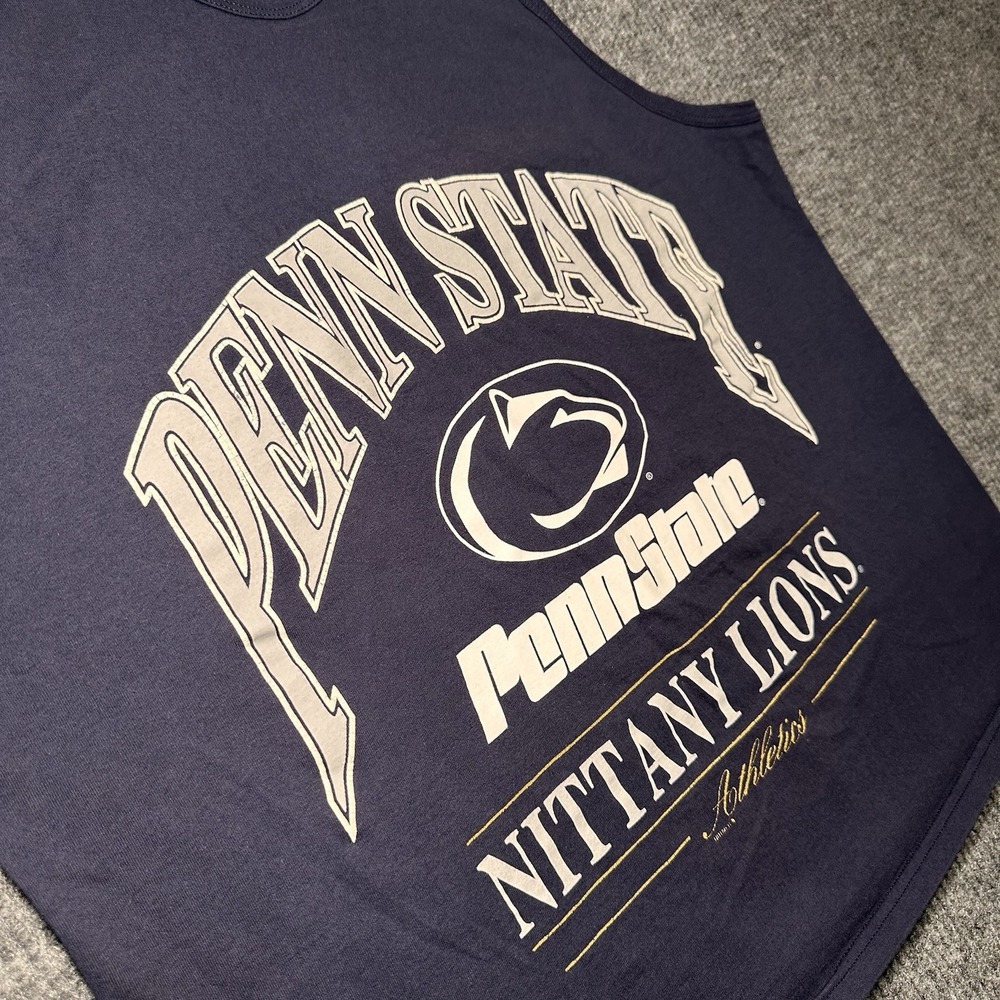 Vintage Penn State‎ University Lee Sport Tag Size XLarge Tank Blue